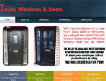 Tablet Screenshot of lucanwindowsanddoors.ie